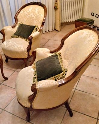 Coppia poltrone epoca luigi filippo