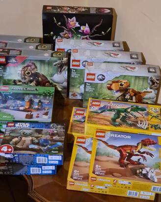 Lego 3in1, Jurassic, Minecraft, Botanicals, Nuovi