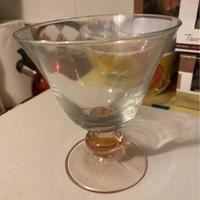 Set 6 calici Sophia coppa piede rosa