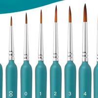 Set di 10 pennelli professionali per pittura.  - M