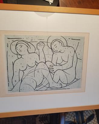 Felice Casorati incisione le mondine 1962