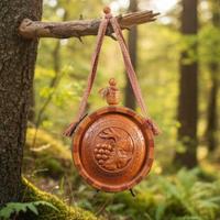 borraccia in legno vintage 