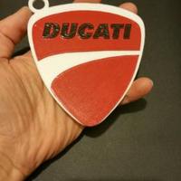 Logo Ducati stampato con stampante 3d