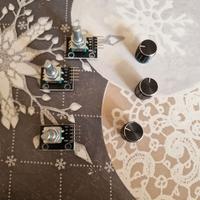 Moduli encoder KY040 + 3 knob in metallo (3 set)