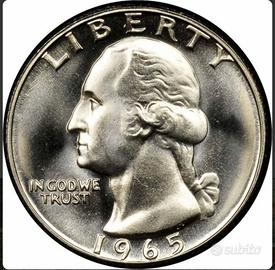 Moneta Americana 25 centesimi