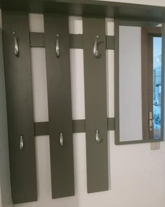 scarpiera slim con appendiabiti 