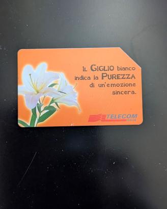 Scheda telefonica: Messaggi Floreali - giglio