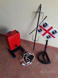Girarrosto artigianale SUPER (rosso fuoco )