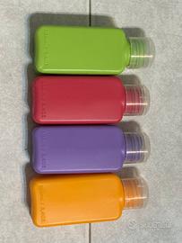 set di 4 bottigliette da viaggio da 100 ml