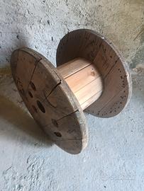tavolo tavolino bobina avvolgicavo in legno