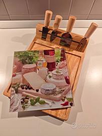 Tagliere legno e vetro Easy Life