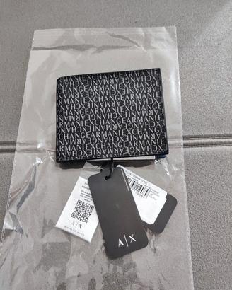 Armani Exchange portafoglio con porta monete nuovo