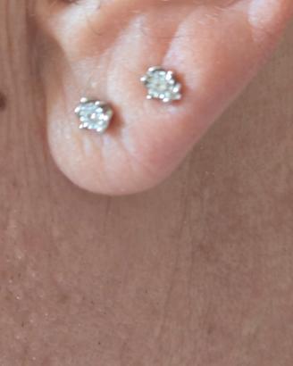 Orecchini punto luce con diamanti certificati 💎
