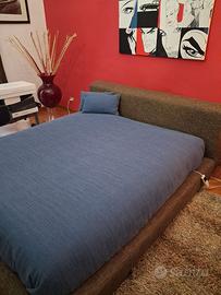 Letto  matrimoniale completamente sfoderabile