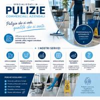 Pulizie commerci - uffici - condomini