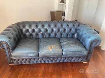 Divano chesterfield originale vintage