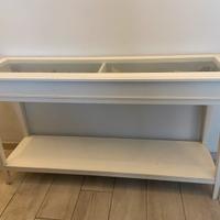 Mobile in legno e vetro ikea bianco