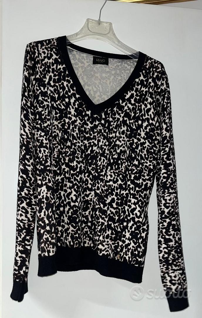 maglione leopardato LiuJo Abbigliamento e Accessori In vendita a