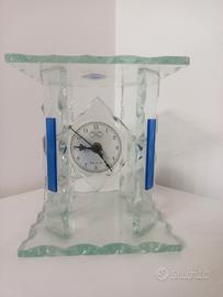 orologio da tavolo in vetro