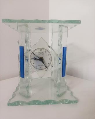 orologio da tavolo in vetro