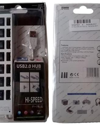 Ciabatta HUB USB 7 porte 2.0 - bianco