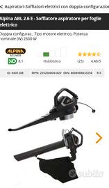 soffiatore aspiratore x giardino 