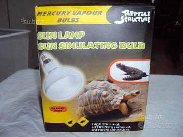 N°2 lampade UV riscaldanti x rettili tartarughe