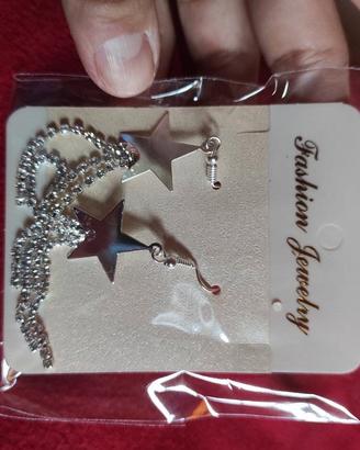 orecchini barbie doll cosplay cow  stella argentat