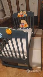 Lettino bambino, appendiabiti + zaino porta bimbi.