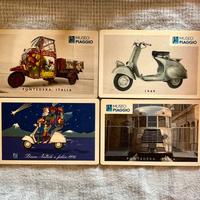 Cartoline Piaggio in legno