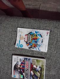 Nintendo wii  d'epoca con giochi