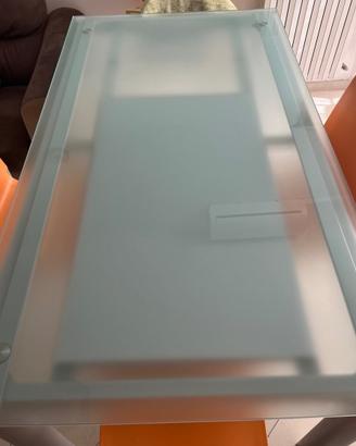 Tavolo moderno in Cristallo + Set 4 Sedie