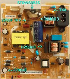 Kit riparazione alimentatore TV Samsung 