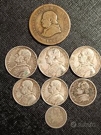 Lotto 8 monete Vaticano 