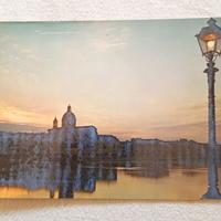 Cartolina D'Epoca Firenze Tramonto Sull'Arno 1964