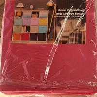 Scatole/organizer fucsia e viola