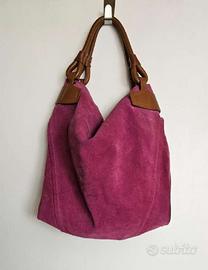 Borsa in pelle ruvida