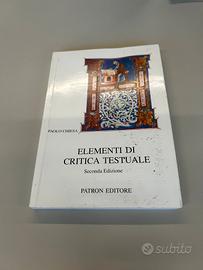 Elementi di critica testuale - Paolo Chiesa 