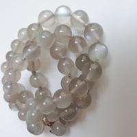 Collana di pietra di luna grigia naturale