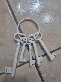 Chiavi antiche shabby ferro