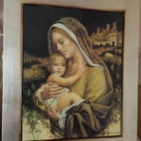 Quadro Madonna cornice argento