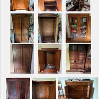 Lotto arredamento in legno massello