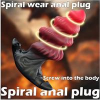 Buttplug a vite in silicone liquido