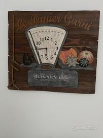 Orologio in legno in 3D