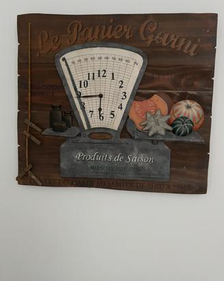 Orologio in legno in 3D