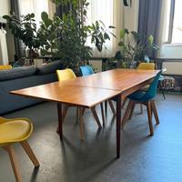 tavolo allungabile in stile scandinavo mid-century