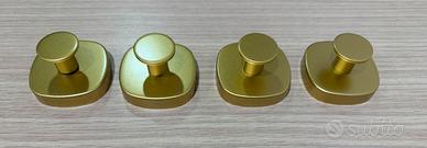 Set di 4 ganci a ventosa in acciaio inox nuovi