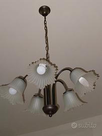 Lampadario vintage 6 luci