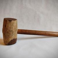 Martello o mazzuolo antico da falegname primi '900