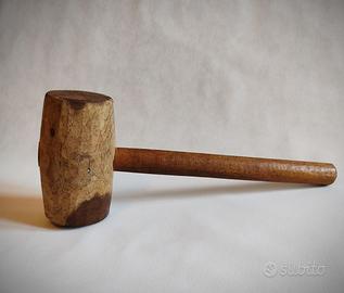 Martello o mazzuolo antico da falegname primi '900